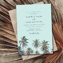 Search for palm tree wedding invitations Coastal