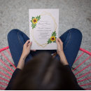Search for golden bridal shower invitations Sunflower