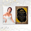 Search for rustic sunflower invitations Barn wood