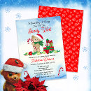 Search for candy cane baby shower invitations For her