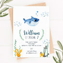 Search for baby shark birthday invitations Under the sea