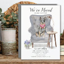 Search for cow moving announcement cards Change of address