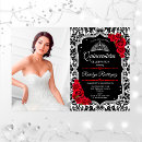 Search for red quinceanera invitations Tiara