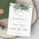 Search for eucalyptus bridal brunch invitations Succulent