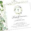 Search for botanical first communion invitations Watercolor