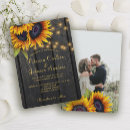 Search for sunflower wedding invitations Rustic country sunflowers