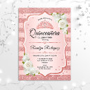 Search for foil quinceanera invitations Rose gold quinceanera