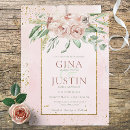 Search for blush and rose gold wedding invitations Watercolor