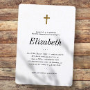 Search for gold cross first communion invitations Girl