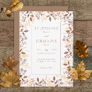 Search for autumn wedding invitations Simple