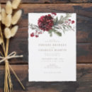 Search for red christmas wedding invitations Floral