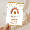 Search for rainbow baby sprinkle invitations Gold glitter