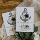 Search for floral nautical bridal shower invitations Gold