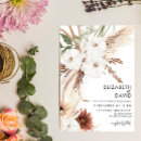 Search for dried flower wedding invitations Pampas grass