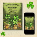 Search for shenanigans invitations Shamrocks