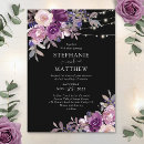 Search for black light wedding invitations String lights