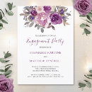 Search for rose engagement party invitations Mauve