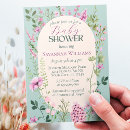 Search for wildflower baby shower invitations Floral