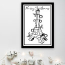 Search for eiffel tower christmas cards French