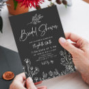 Search for dark bridal shower invitations Minimal