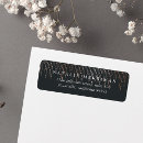 Search for black and rose gold return address labels Trendy