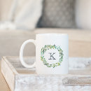 Search for blue and white wreath mugs Elegant