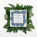 Search for blue hydrangea birthday invitations Elegant