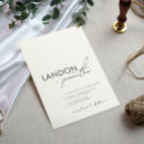 Search for subtle invitations Modern professional glam minimalist