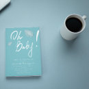 Search for stylish baby boy shower invitations Calligraphy