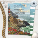 Search for lighthouse nautical wedding invitations Sea