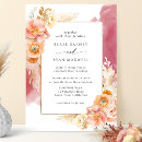 Search for burgundy and peach invitations Watercolor floral
