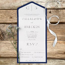 Search for simple navy blue wedding invitations Nautical