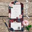 Search for burgundy and navy blue invitations Flowers
