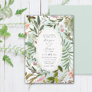 Search for nature wedding invitations Watercolor