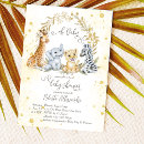 Search for golden baby shower invitations Jungle