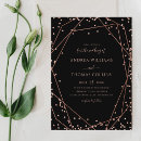 Search for rose gold confetti wedding invitations Glitter