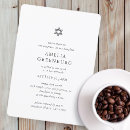 Search for chic bar bat mitzvah invitations White