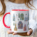 Search for red house mugs Cute
