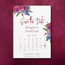 Search for botanical calendar save the dates Simple