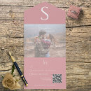 Search for monogram photo invitations Qr code