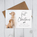 Search for puppy 1st christmas cards Simple