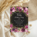 Search for purple and gold 50th birthday invitations Women