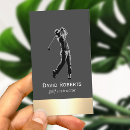 Search for golf business cards Golfer
