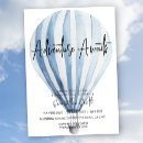 Search for adventure awaits baby shower invitations Blue