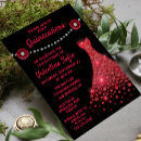 Search for red gown invitations Girly