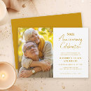 Search for modern anniversary invitations Gold