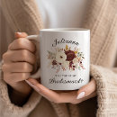 Search for fall floral mugs Bridesmaid