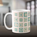 Search for green square pattern mugs Modern