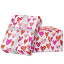 Search for pink red hearts wrapping paper Modern