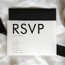 Search for bold rsvp cards black and white weddings